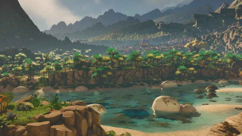 Vue officielle de The Valley sur Sota7
